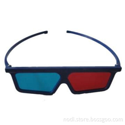 Red and Blue 3D Glasses with ABS Frame and Large Frame